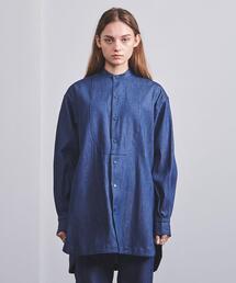 HYKE（ハイク）の「＜HYKE（ハイク）＞DENIM BIB FRONT シャツ
