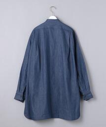 HYKE（ハイク）の「＜HYKE（ハイク）＞DENIM BIB FRONT シャツ