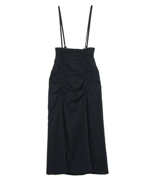 LAGUNAMOON（ラグナムーン）の「ウエストギャザーサスペンダースカート（スカート・レディース・ブラック/ブラウン/ミント・SMALL/MEDIUM）」の5枚目の写真