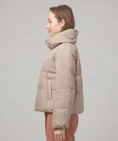 closet story（クローゼットストーリー）の「＜closet story（クローゼットストーリー）＞スムースタフタ ショート ダウン（ダウンジャケット/コート・レディース・ライム/ダークグレー/モカ・FREE）」の5枚目の写真