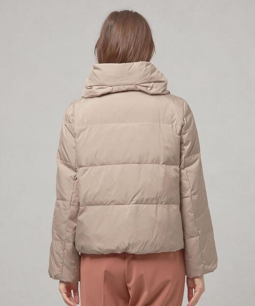 closet story（クローゼットストーリー）の「＜closet story（クローゼットストーリー）＞スムースタフタ ショート ダウン（ダウンジャケット/コート・レディース・ライム/ダークグレー/モカ・FREE）」の6枚目の写真