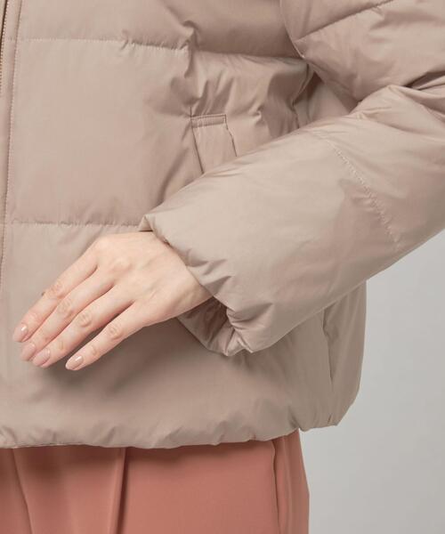 closet story（クローゼットストーリー）の「＜closet story（クローゼットストーリー）＞スムースタフタ ショート ダウン（ダウンジャケット/コート・レディース・ライム/ダークグレー/モカ・FREE）」の8枚目の写真