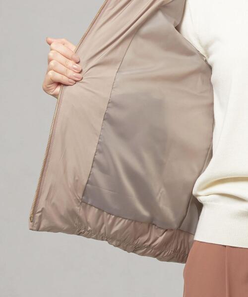 closet story（クローゼットストーリー）の「＜closet story（クローゼットストーリー）＞スムースタフタ ショート ダウン（ダウンジャケット/コート・レディース・ライム/ダークグレー/モカ・FREE）」の11枚目の写真