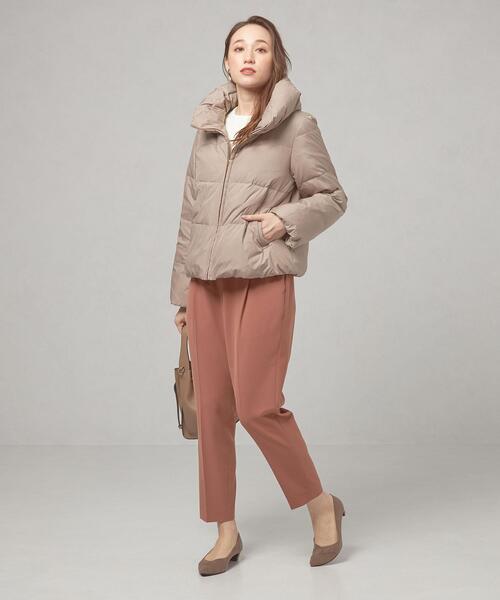 closet story（クローゼットストーリー）の「＜closet story（クローゼットストーリー）＞スムースタフタ ショート ダウン（ダウンジャケット/コート・レディース・ライム/ダークグレー/モカ・FREE）」の13枚目の写真