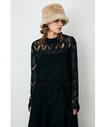 MOUSSY | SCALLOPED LACE トップス(Tシャツ/カットソー)