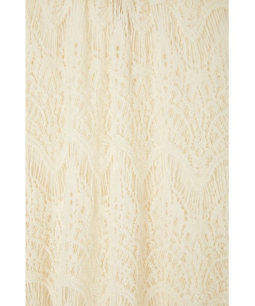 MOUSSY（マウジー）の「SCALLOPED LACE トップス（Tシャツ/カットソー・レディース・ブラック/アイボリー・FREE）」の6枚目の写真