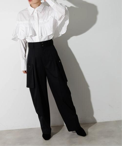 JOURNAL STANDARD（ジャーナルスタンダード）の「【KIARISvintage＆closet×JOURNALSTANDARD】 カーゴスラックスパンツ◆（カーゴパンツ・レディース・ブラック/イエロー・38/36）」の21枚目の写真