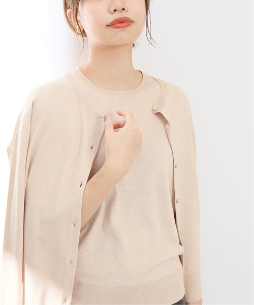 La TOTALITE(ラトータリテ)の「Vi/Pe アンサンブル【手洗い可能】◆(アンサンブル・レディース・ブラック/ベージュ/ライトグリーン/ウッド/バーガンディー・FREE)」の4枚目の写真