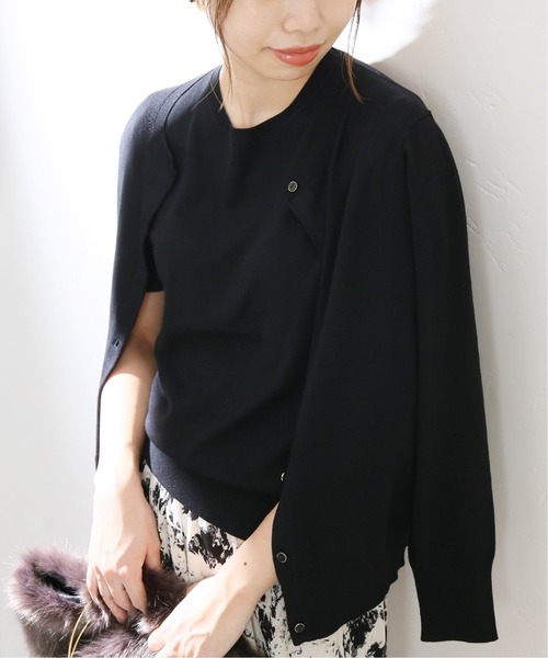 La TOTALITE(ラトータリテ)の「Vi/Pe アンサンブル【手洗い可能】◆(アンサンブル・レディース・ブラック/ベージュ/ライトグリーン/ウッド/バーガンディー・FREE)」の2枚目の写真