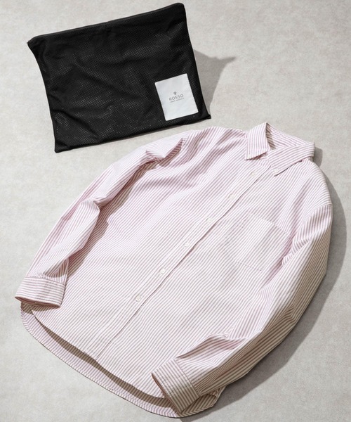 URBAN RESEARCH ROSSO MEN（アーバンリサーチロッソメン）の「『WEB限定』『抗菌』ハイパフォーマンスオックスボタンダウンシャツ（シャツ/ブラウス・メンズ・ブルー系その他/ホワイト/インディゴブルー/ブラック/ネイビー/ブラック系その他/ライトブルー/グレー/グレー系その他/ボルドー/レッド系その他・LARGE/MEDIUM/SMALL/X-LARGE/X-SMALL）」の11枚目の写真