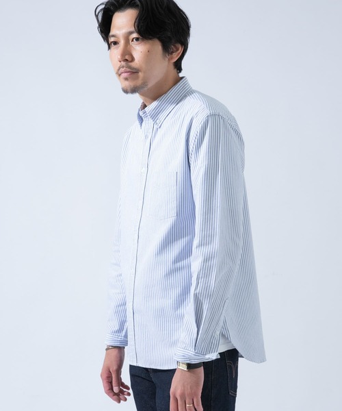 URBAN RESEARCH ROSSO MEN（アーバンリサーチロッソメン）の「『WEB限定』『抗菌』ハイパフォーマンスオックスボタンダウンシャツ（シャツ/ブラウス・メンズ・ブルー系その他/ホワイト/インディゴブルー/ブラック/ネイビー/ブラック系その他/ライトブルー/グレー/グレー系その他/ボルドー/レッド系その他・LARGE/MEDIUM/SMALL/X-LARGE/X-SMALL）」の15枚目の写真