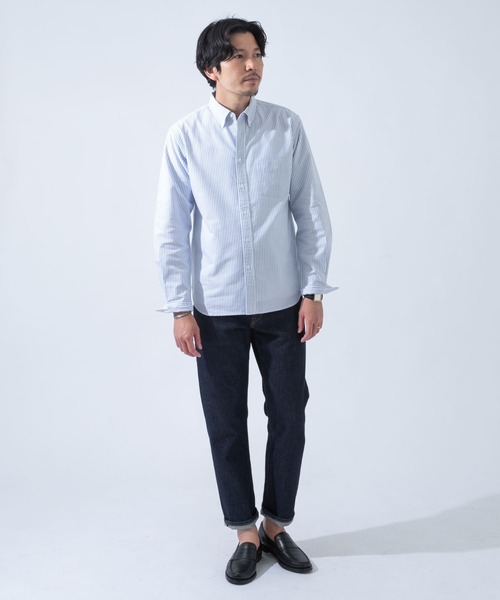URBAN RESEARCH ROSSO MEN（アーバンリサーチロッソメン）の「『WEB限定』『抗菌』ハイパフォーマンスオックスボタンダウンシャツ（シャツ/ブラウス・メンズ・ブルー系その他/ホワイト/インディゴブルー/ブラック/ネイビー/ブラック系その他/ライトブルー/グレー/グレー系その他/ボルドー/レッド系その他・LARGE/MEDIUM/SMALL/X-LARGE/X-SMALL）」の16枚目の写真