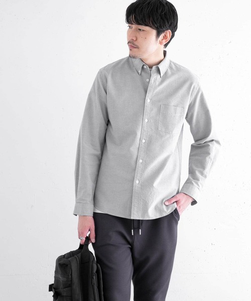 URBAN RESEARCH ROSSO MEN（アーバンリサーチロッソメン）の「『WEB限定』『抗菌』ハイパフォーマンスオックスボタンダウンシャツ（シャツ/ブラウス・メンズ・ブルー系その他/ホワイト/インディゴブルー/ブラック/ネイビー/ブラック系その他/ライトブルー/グレー/グレー系その他/ボルドー/レッド系その他・LARGE/MEDIUM/SMALL/X-LARGE/X-SMALL）」の17枚目の写真