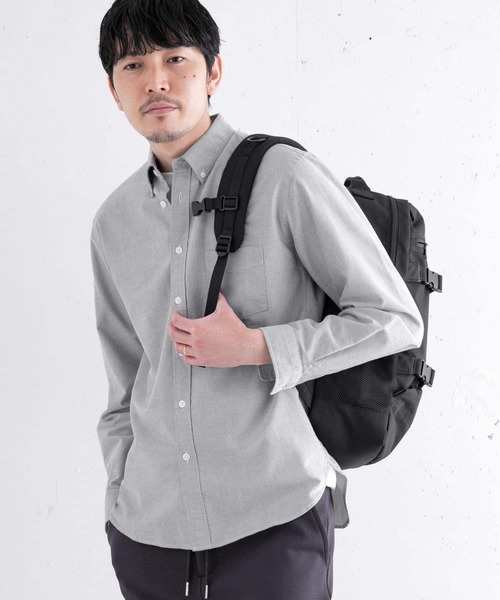 URBAN RESEARCH ROSSO MEN（アーバンリサーチロッソメン）の「『WEB限定』『抗菌』ハイパフォーマンスオックスボタンダウンシャツ（シャツ/ブラウス・メンズ・ブルー系その他/ホワイト/インディゴブルー/ブラック/ネイビー/ブラック系その他/ライトブルー/グレー/グレー系その他/ボルドー/レッド系その他・LARGE/MEDIUM/SMALL/X-LARGE/X-SMALL）」の18枚目の写真