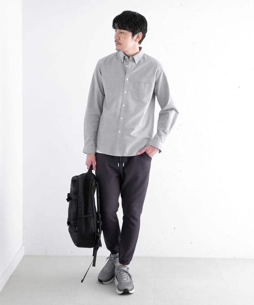 URBAN RESEARCH ROSSO MEN（アーバンリサーチロッソメン）の「『WEB限定』『抗菌』ハイパフォーマンスオックスボタンダウンシャツ（シャツ/ブラウス・メンズ・ブルー系その他/ホワイト/インディゴブルー/ブラック/ネイビー/ブラック系その他/ライトブルー/グレー/グレー系その他/ボルドー/レッド系その他・LARGE/MEDIUM/SMALL/X-LARGE/X-SMALL）」の19枚目の写真