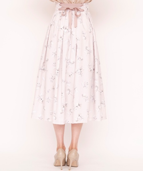 WILLSELECTION（ウィルセレクション）の「ラインポピーバックレースアップスカート（スカート・レディース・ベージュ/ラベンダー・MEDIUM）」の14枚目の写真