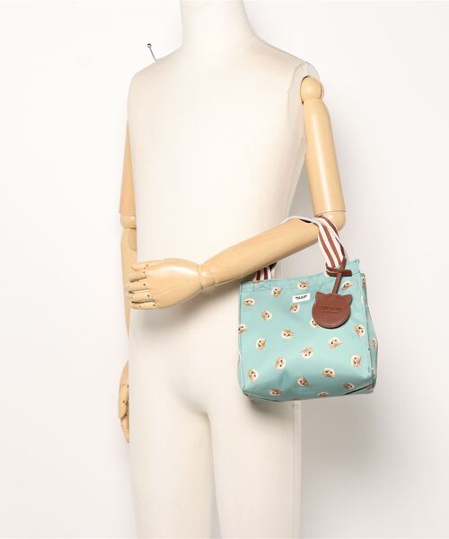 PAUL & JOE ACCESSOIRES(ポールアンドジョーアクセソワ)の「PAUL & JOE ACCESSOIRES (ポール&ジョーアクセソワ) ランチトート スモールヌネット総柄 ポールアンドジョー PJA-B483(トートバッグ・レディース・ワイン/グリーン/パープル/ネイビー・FREE)」の7枚目の写真