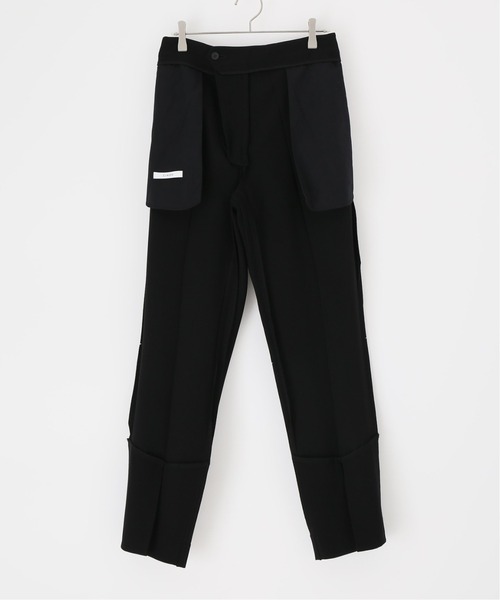 新品未使用　cinoh スリットブラックパンツ CINOH/チノ】BLACK FORMAL FRONT SLIT PANTS/ブラックフォーマル