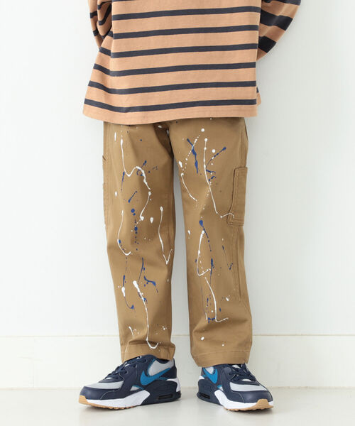 B:MING by BEAMS（ビーミングバイビームス）の「UNIVERSAL OVERALL × B:MING by BEAM / 別注 スプラッシュ ペインターパンツ（110~150cm）（チノパンツ・キッズ・ブラック/ベージュ/ブラウン・110/120/130/140/150）」の12枚目の写真