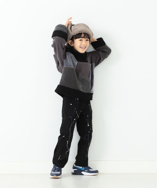 B:MING by BEAMS（ビーミングバイビームス）の「UNIVERSAL OVERALL × B:MING by BEAM / 別注 スプラッシュ ペインターパンツ（110~150cm）（チノパンツ・キッズ・ブラック/ベージュ/ブラウン・110/120/130/140/150）」の15枚目の写真