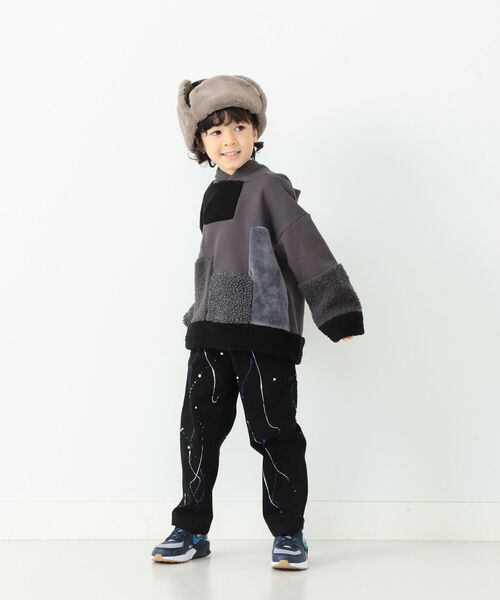 B:MING by BEAMS（ビーミングバイビームス）の「UNIVERSAL OVERALL × B:MING by BEAM / 別注 スプラッシュ ペインターパンツ（110~150cm）（チノパンツ・キッズ・ブラック/ベージュ/ブラウン・110/120/130/140/150）」の16枚目の写真