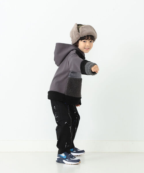 B:MING by BEAMS（ビーミングバイビームス）の「UNIVERSAL OVERALL × B:MING by BEAM / 別注 スプラッシュ ペインターパンツ（110~150cm）（チノパンツ・キッズ・ブラック/ベージュ/ブラウン・110/120/130/140/150）」の17枚目の写真