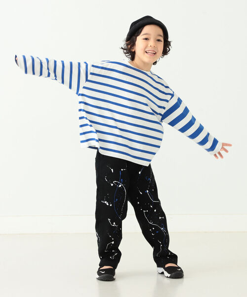 B:MING by BEAMS（ビーミングバイビームス）の「UNIVERSAL OVERALL × B:MING by BEAM / 別注 スプラッシュ ペインターパンツ（110~150cm）（チノパンツ・キッズ・ブラック/ベージュ/ブラウン・110/120/130/140/150）」の18枚目の写真