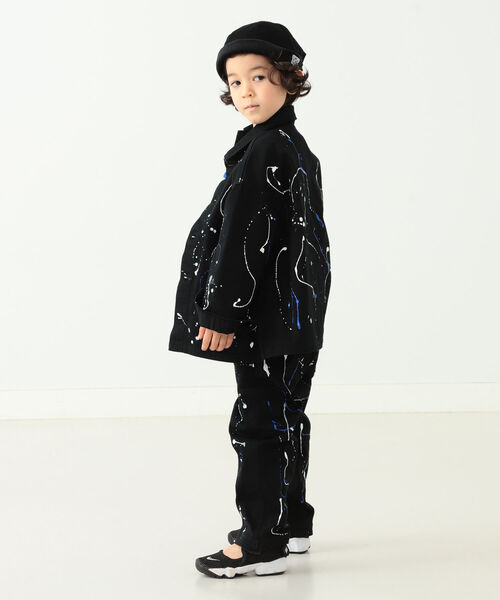 B:MING by BEAMS（ビーミングバイビームス）の「UNIVERSAL OVERALL × B:MING by BEAM / 別注 スプラッシュ ペインターパンツ（110~150cm）（チノパンツ・キッズ・ブラック/ベージュ/ブラウン・110/120/130/140/150）」の21枚目の写真