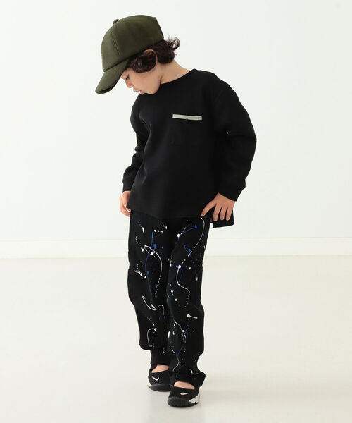 B:MING by BEAMS（ビーミングバイビームス）の「UNIVERSAL OVERALL × B:MING by BEAM / 別注 スプラッシュ ペインターパンツ（110~150cm）（チノパンツ・キッズ・ブラック/ベージュ/ブラウン・110/120/130/140/150）」の22枚目の写真