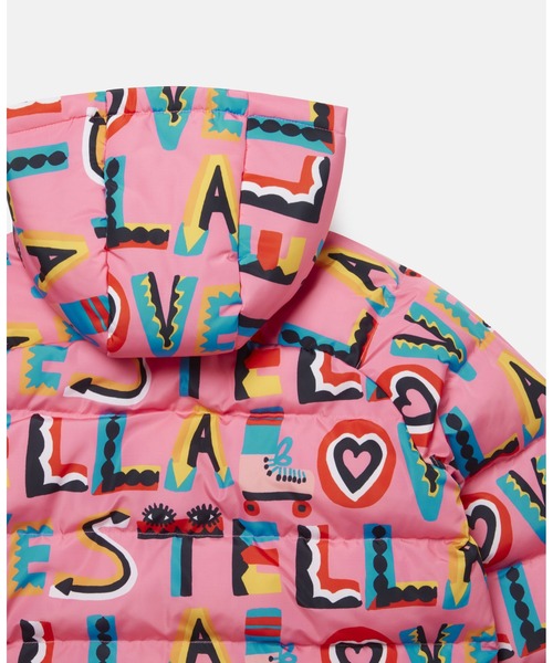 STELLA McCARTNEY（ステラマッカートニー）の「Stella Loves フーデッド パファー ジャケット（その他アウター・キッズ・ピンク・4Y/6Y）」の2枚目の写真