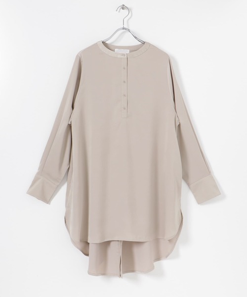 SENSE OF PLACE by URBAN RESEARCH（センスオブプレイスバイアーバンリサーチ）の「クルーネックチュニックブラウス（シャツ/ブラウス・レディース・オフホワイト/ライトベージュ・ONE）」の21枚目の写真