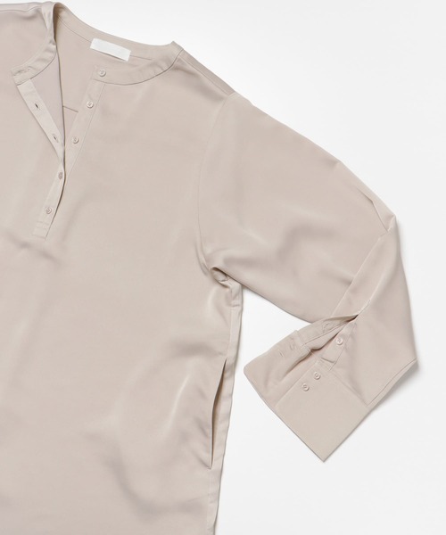 SENSE OF PLACE by URBAN RESEARCH（センスオブプレイスバイアーバンリサーチ）の「クルーネックチュニックブラウス（シャツ/ブラウス・レディース・オフホワイト/ライトベージュ・ONE）」の19枚目の写真