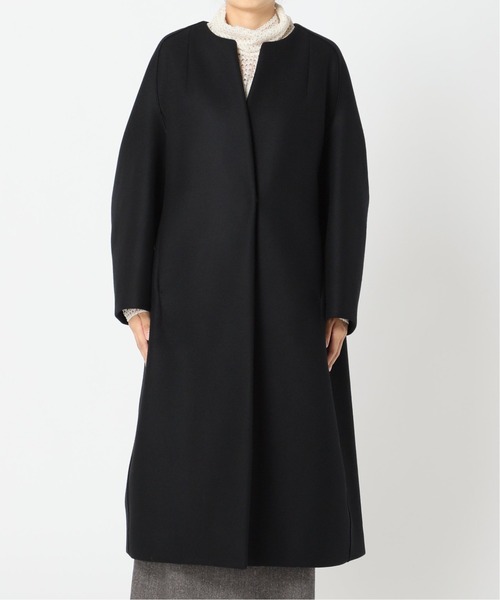 CITYSHOP(シティーショップ)の「OVER COCOON コート(ノーカラーコート・レディース・ブラウン/ブラック・36/38)」の5枚目の写真