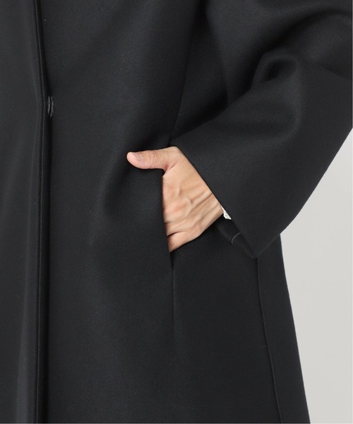 CITYSHOP(シティーショップ)の「OVER COCOON コート(ノーカラーコート・レディース・ブラウン/ブラック・36/38)」の11枚目の写真