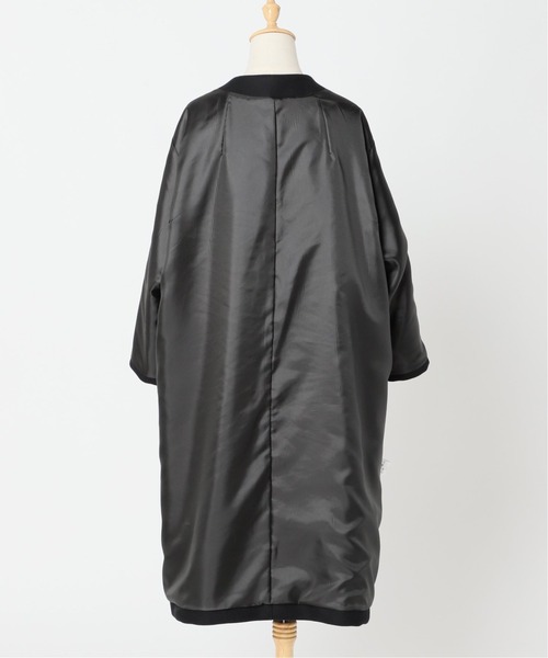 CITYSHOP(シティーショップ)の「OVER COCOON コート(ノーカラーコート・レディース・ブラウン/ブラック・36/38)」の9枚目の写真