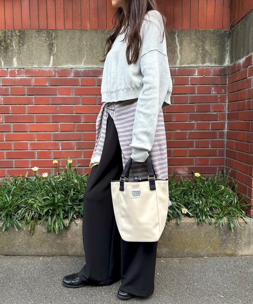 FREDRIK PACKERS(フレドリックパッカーズ)の「オールシーズン・オールシーン活躍のミニトート◎【FREDRIK PACKERS】EC限定! MISSION TOTE XS ECO LEATHER limited/ショルダーバッグ/ミニショルダー/ミニトート/手提げ(ショルダーバッグ・レディース・アイボリー/ブラック/ベージュ・FREE)」の15枚目の写真