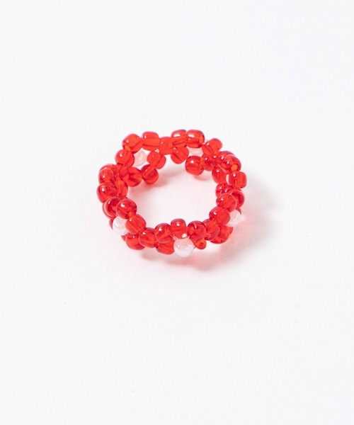 WEGO（ウィゴー）の「WEGO/フラワービーズリング（リング・レディース・ホワイト/ブラック/レッド/シルバー/ゴールド・FREE）」の13枚目の写真