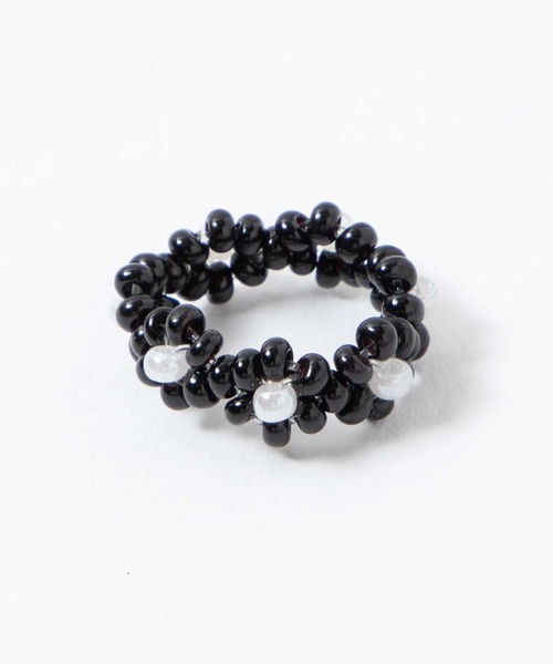 WEGO（ウィゴー）の「WEGO/フラワービーズリング（リング・レディース・ホワイト/ブラック/レッド/シルバー/ゴールド・FREE）」の12枚目の写真