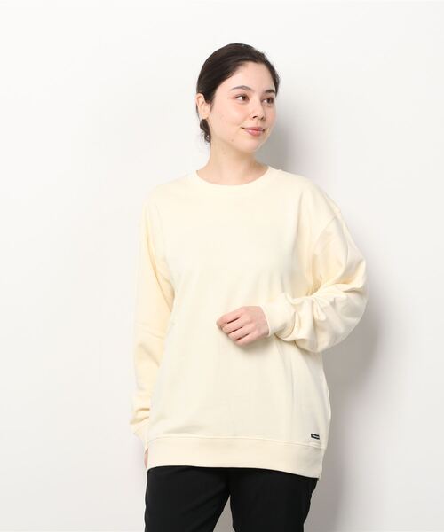 MANASTASH（マナスタッシュ）の「MANASTASH/マナスタッシュ　W's SWEAT BACK LOGO　ウィメンズスウェットバックロゴ（スウェット・レディース・パープル/サンドベージュ/ナチュラル/チャコール・MEDIUM）」の7枚目の写真