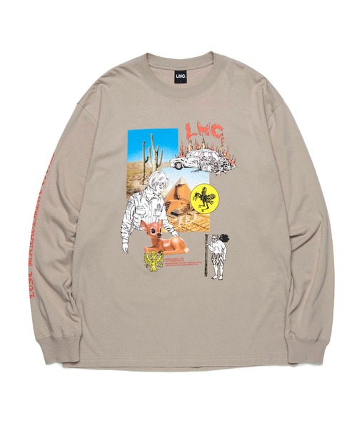 LMCの「【LMC】ISOLATION LONG SLV TEE / エルエムシー アイソレーション グラフィック ロングスリーブ Tシャツ(Tシャツ/カットソー・メンズ・ベージュ/ホワイト/ブラック/オレンジ・LARGE/MEDIUM/SMALL/X-LARGE)」の4枚目の写真