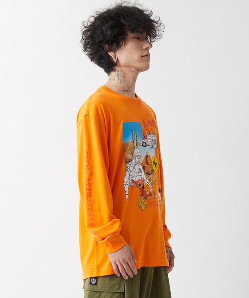 LMCの「【LMC】ISOLATION LONG SLV TEE / エルエムシー アイソレーション グラフィック ロングスリーブ Tシャツ(Tシャツ/カットソー・メンズ・ベージュ/ホワイト/ブラック/オレンジ・LARGE/MEDIUM/SMALL/X-LARGE)」の6枚目の写真