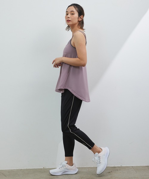 NERGY（ナージー）の「レイヤードカップ付きキャミソール（キャミソール・レディース・ブラック/ピンク/ライトグリーン・FREE）」の5枚目の写真