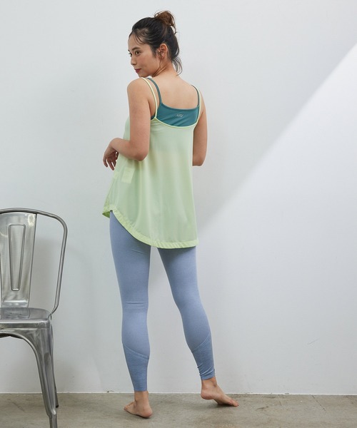 NERGY（ナージー）の「レイヤードカップ付きキャミソール（キャミソール・レディース・ブラック/ピンク/ライトグリーン・FREE）」の8枚目の写真