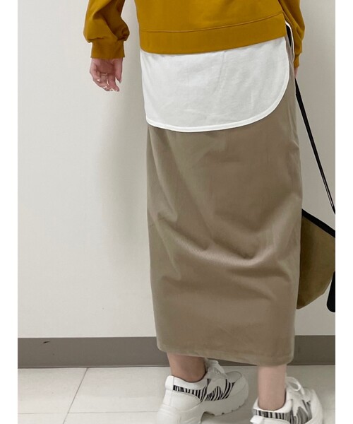 Cutie Blonde（キューティーブロンド）の「◆【S-L】コーデュロイベイカースカート（スカート・レディース・ライトブルー/ブラック/サンドベージュ・01/02/03）」の10枚目の写真