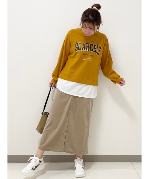 Cutie Blonde（キューティーブロンド）の「◆【S-L】コーデュロイベイカースカート（スカート・レディース・ライトブルー/ブラック/サンドベージュ・01/02/03）」の8枚目の写真