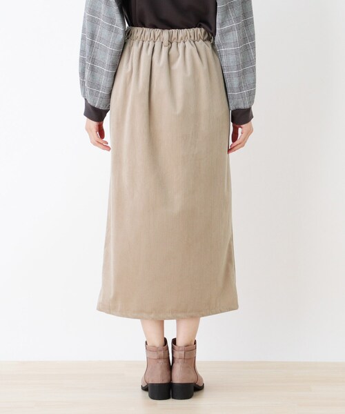 Cutie Blonde（キューティーブロンド）の「◆【S-L】コーデュロイベイカースカート（スカート・レディース・ライトブルー/ブラック/サンドベージュ・01/02/03）」の11枚目の写真