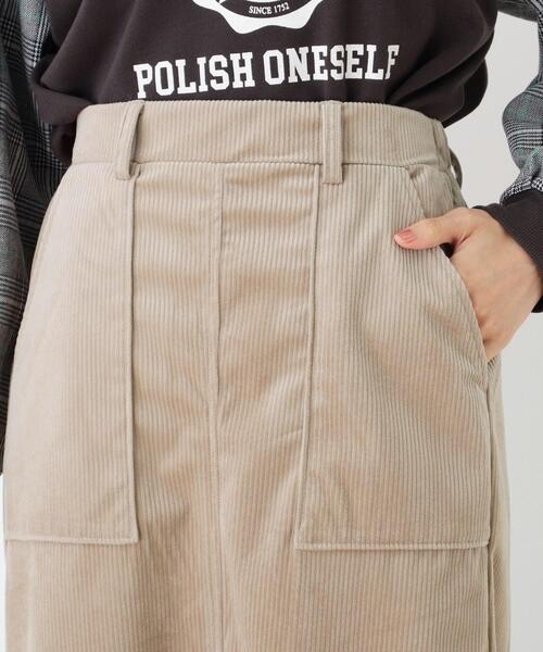 Cutie Blonde（キューティーブロンド）の「◆【S-L】コーデュロイベイカースカート（スカート・レディース・ライトブルー/ブラック/サンドベージュ・01/02/03）」の12枚目の写真