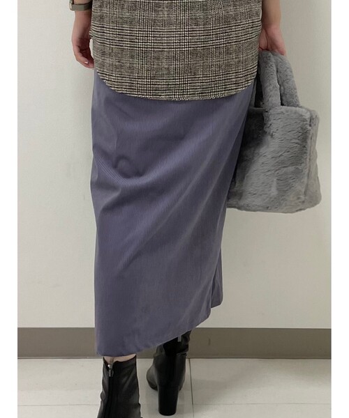 Cutie Blonde（キューティーブロンド）の「◆【S-L】コーデュロイベイカースカート（スカート・レディース・ライトブルー/ブラック/サンドベージュ・01/02/03）」の15枚目の写真