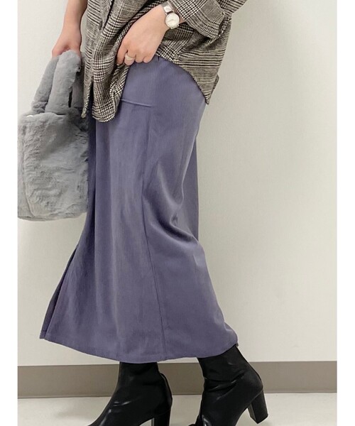 Cutie Blonde（キューティーブロンド）の「◆【S-L】コーデュロイベイカースカート（スカート・レディース・ライトブルー/ブラック/サンドベージュ・01/02/03）」の16枚目の写真