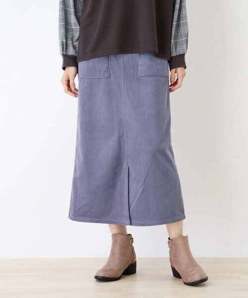 Cutie Blonde（キューティーブロンド）の「◆【S-L】コーデュロイベイカースカート（スカート・レディース・ライトブルー/ブラック/サンドベージュ・01/02/03）」の18枚目の写真